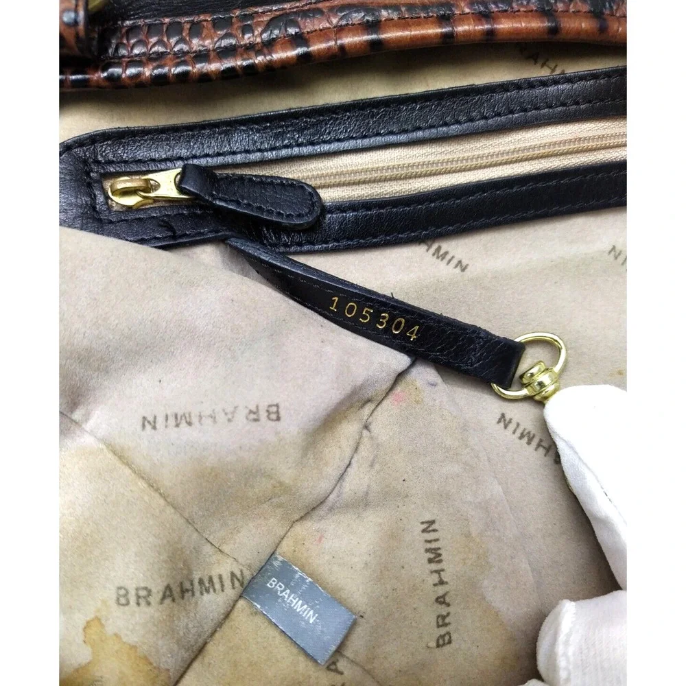 Brahmin black leather